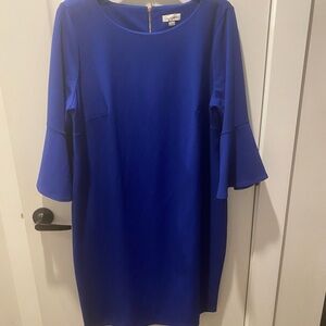 Calvin Klein Royal Blue Long Sleeve Dress